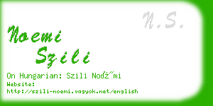 noemi szili business card